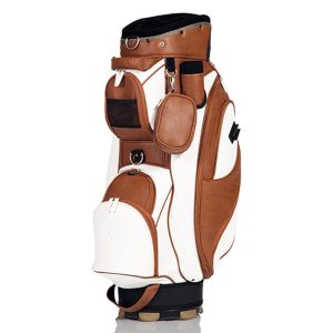 Sac Style Aspect Cuir - MARRON/BLANC